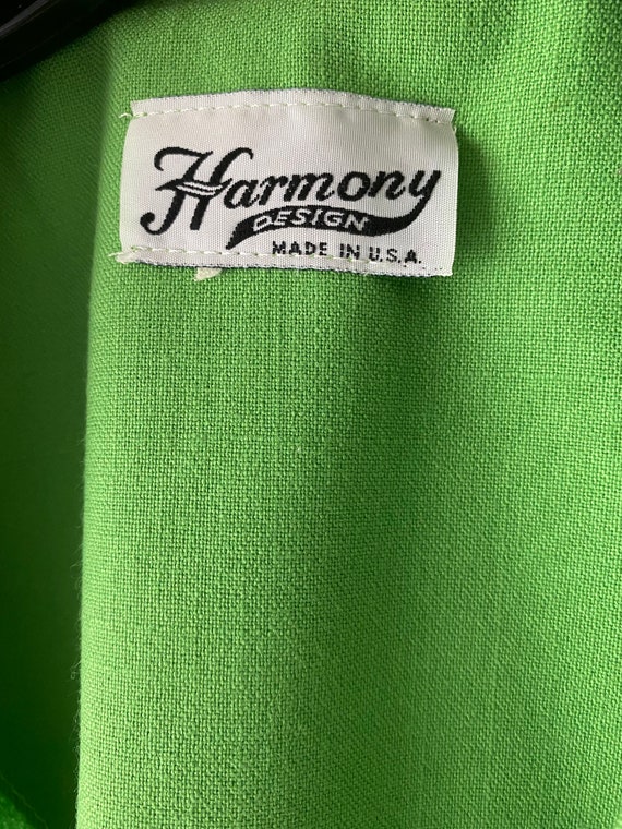 80s Harmony Design Lime Green Retro Blazer 80s Vi… - image 8