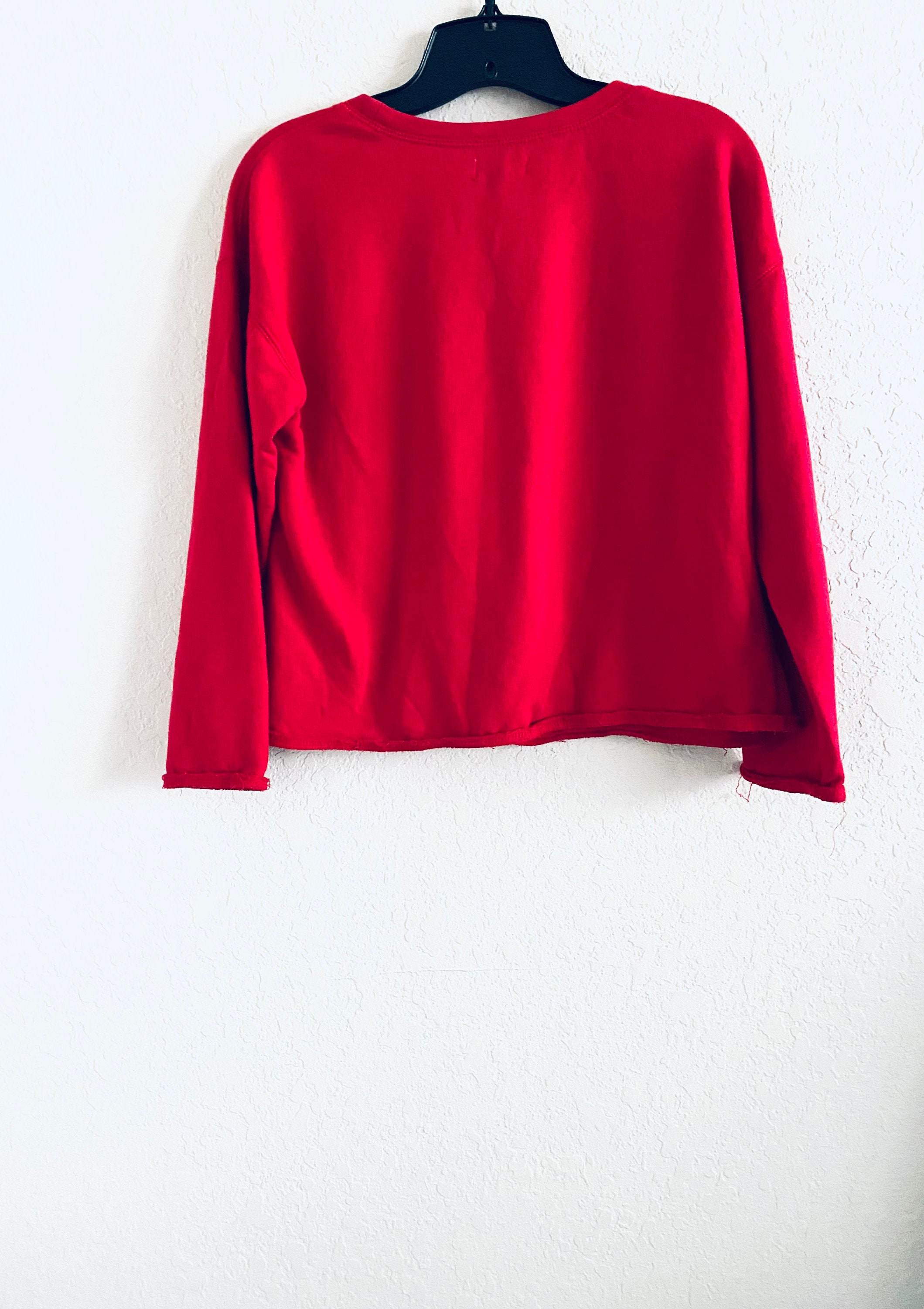 Vintage Red Happy Holidaze Christmas Pullover Sweatshirt Size Small Etsy Sweden