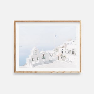 santorini wall art, greece print, instant download, greece photography, santorini print, travel photography, minimalist decor, large poster