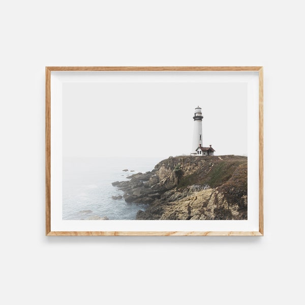 lighthouse print, printable wall art, coastal prints, lighthouse poster, sea photography, coastal decor, seaside print, landscape photo