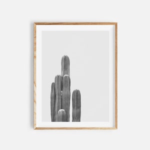 Kaktus Poster, südwestlicher Druck, schwarz-weiß Fotografie, Kaktus druckbare Wandkunst, westliches Dekor, Kaktus Foto, moderne Wandkunst