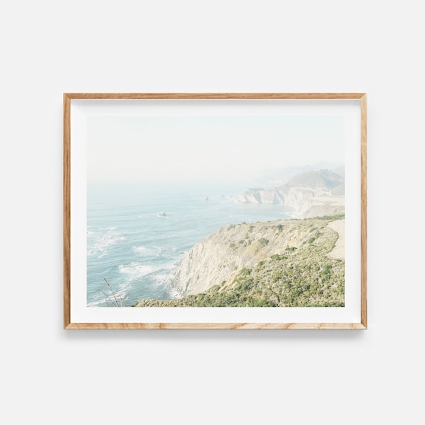 coastal wall art, ocean poster, aerial ocean print, california poster, coastal decor, landscape photo, california print, digital download