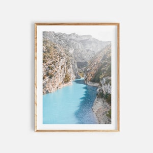 impresión costera, descarga digital, decoración de la playa, cartel del sur de Francia, arte de la pared costera, fotografía de Francia, arte de pared imprimible, impresiones grandes