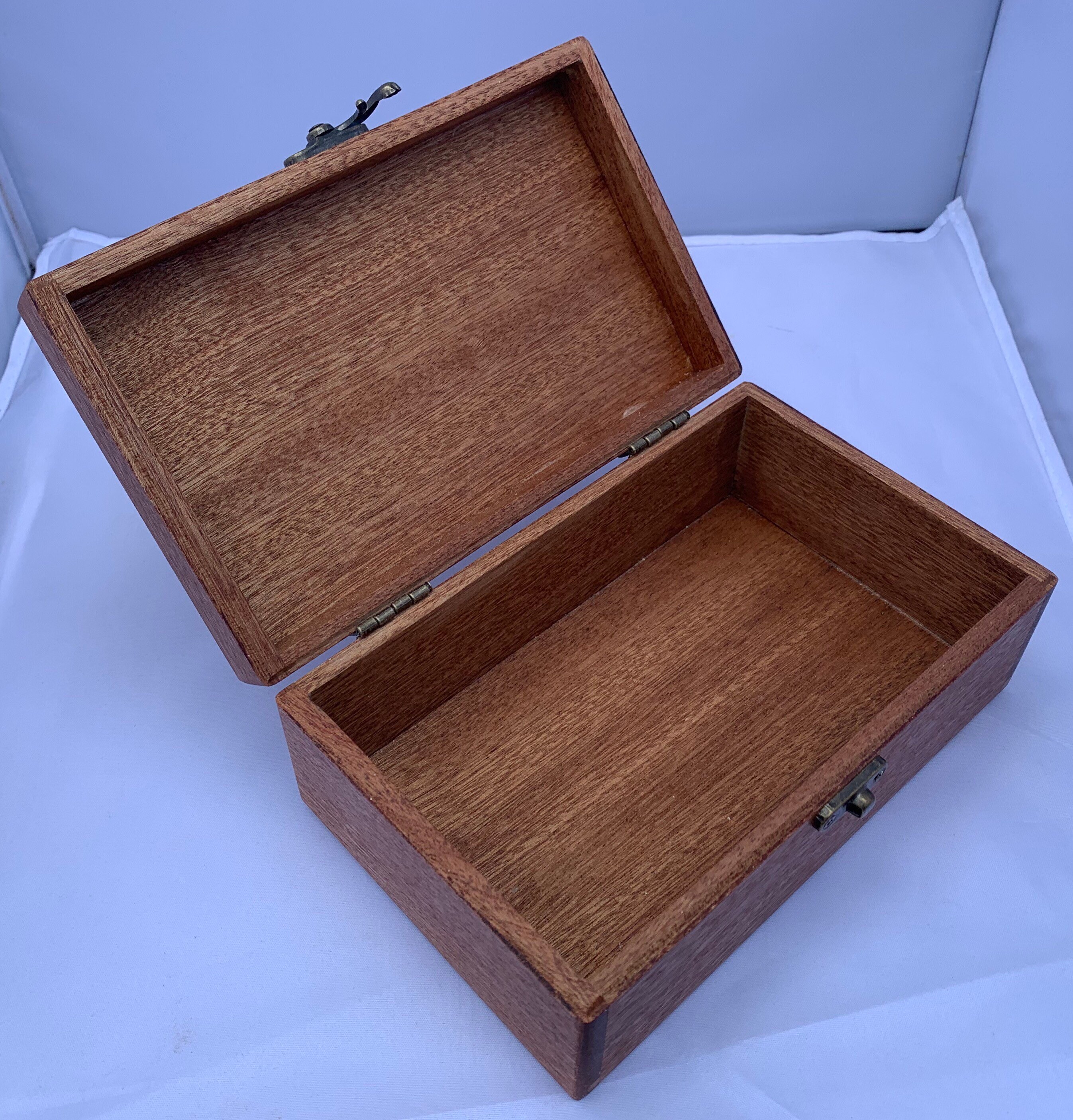 Caja de almacenamiento de madera de madera | Etsy