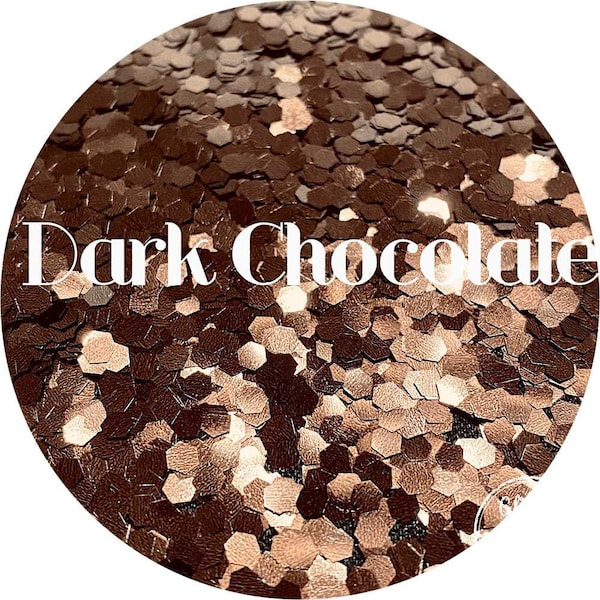 Dark Chocolate - Brown Chunky Metallic Glitter - Polyester Glitter