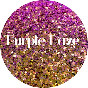 Purple Daze - Purple Burgundy Maroon to Gold Color Shift Polyester Glitter