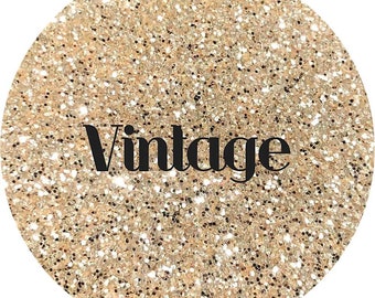 vintage - High Sparkle Metallic Gold Polyester Glitter