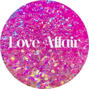 Love Affair - Pink to Opal Gold Chunky Mix Cosmetic Glitter