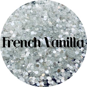 French Vanilla - Silver Ivory Chunky Glitter - Polyester Glitter