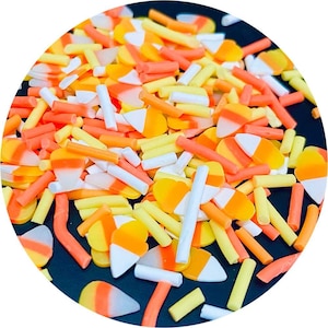 Candy Corn Sprinkles - Fake Clay Sprinkles