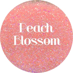 Peach Blossom - Peach Iridescent Polyester Glitter