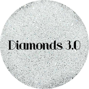 Diamonds 3.0 - High Sparkle White Polyester Glitter
