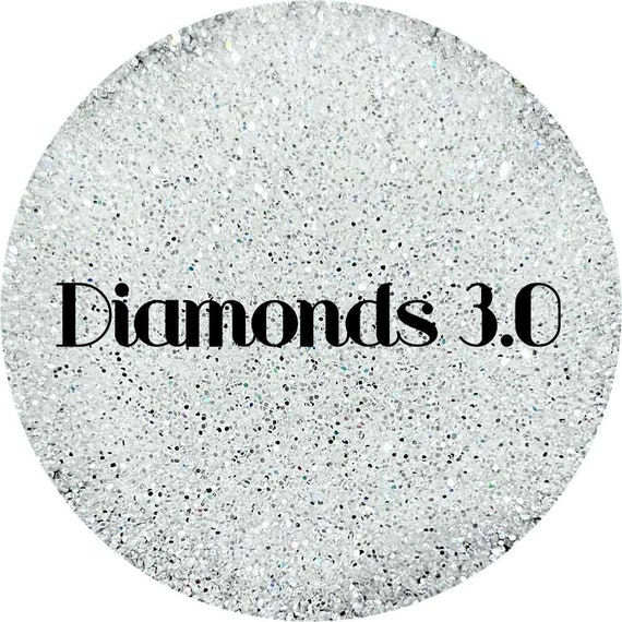 Diamonds 3.0 - High Sparkle White Polyester Glitter