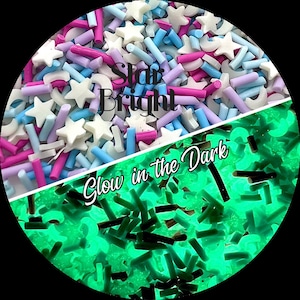 Star Bright - Glow in the Dark Clay Sprinkles