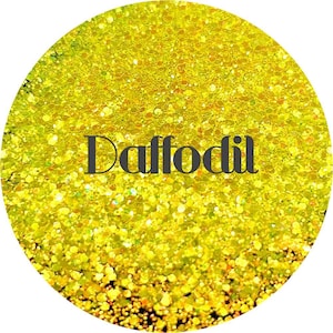 Daffodil - Yellow Iridescent Mix Polyester Glitter
