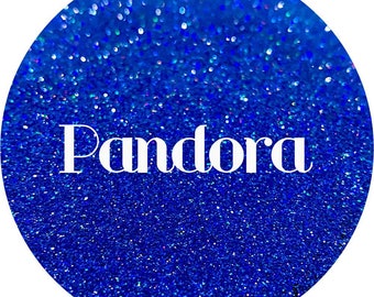 Pandora - Brillo de poliéster holográfico azul oscuro