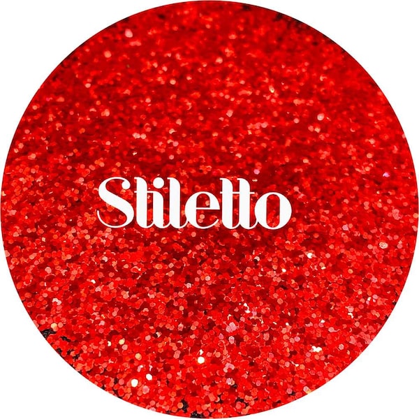 Stiletto - Red Metallic Polyester Glitter