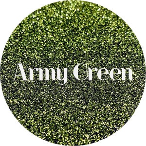 Army Green - Hunter Green Fine Polyester Glitter
