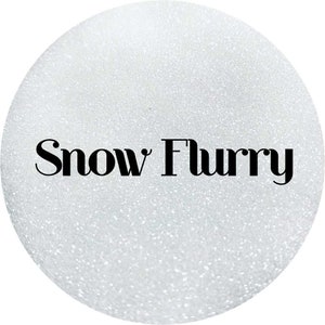 Snow Flurry - Pure White Iridescent Fine Polyester Glitter