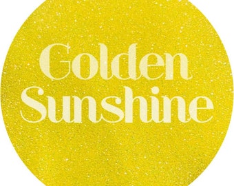 Golden Sunshine - Iridescent Yellow Fine Polyester Glitter