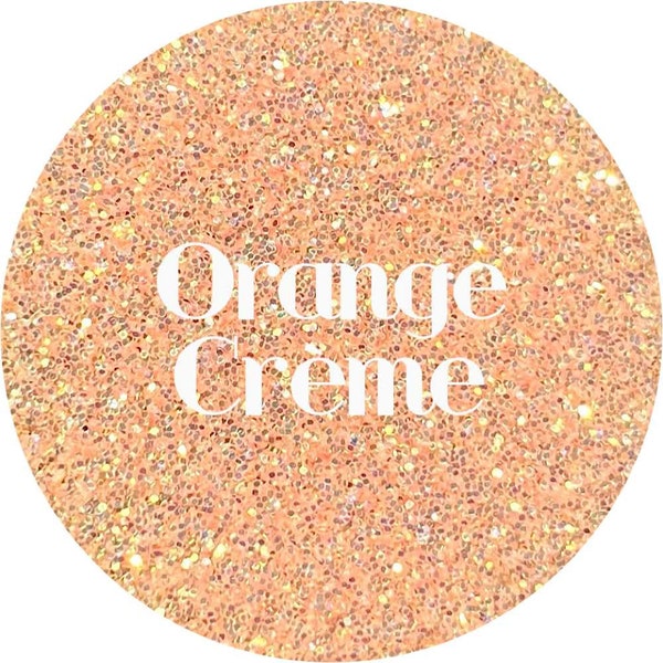 Orange Creme - Pastel Orange Iridescent Polyester Glitter