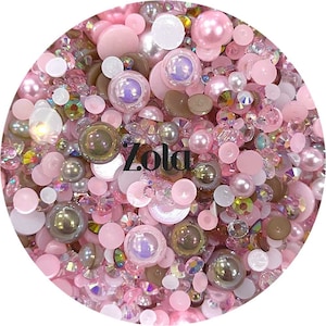 Zola - Flat Back Pearl & Rhinestone Mix
