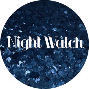Night Watch - Navy Chunky Mix Polyester Glitter