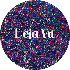 Deja Vu - Purple Black Holographic Polyester Glitter - Halloween Glitter