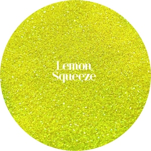 Lemon Squeeze - Yellow Polyester Glitter