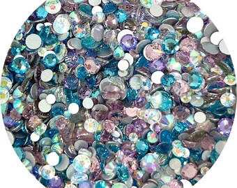 Pastel Celestial Mix - Glass Rhinestone Mix