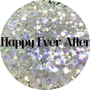 Happy Ever After -  Color Shift White Purple Silver Chunky Mix Polyester Glitter