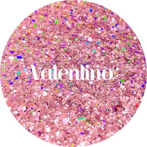 Valentino - Pink Holographic Mix Polyester Glitter