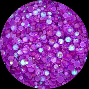 Lustrous Purple - Flatback Glass Rhinestones