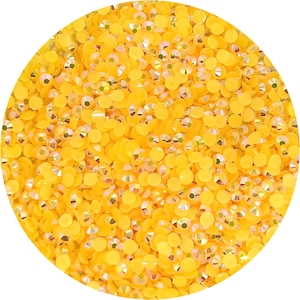 Pastel Orange Jelly - AB Resin Rhinestones