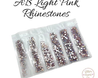 AB Light Pink Rhinestones