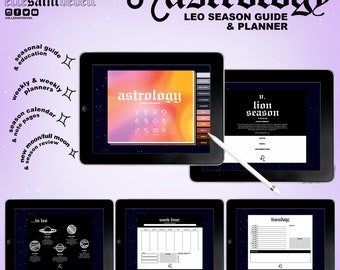 Leo Season Astrology Guide & Planner - Daily, Weekly and Monthly Seasonal Calendar - 69 Page Educational and Organizational Guide