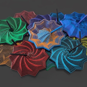 Juguete sensorial Fidget Star con mango, estimulación visual y sonora, diversión para todos