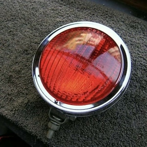 Oben Stop Light fog Red light fog light fits Porsche VW vintage rally chrome #1pieces