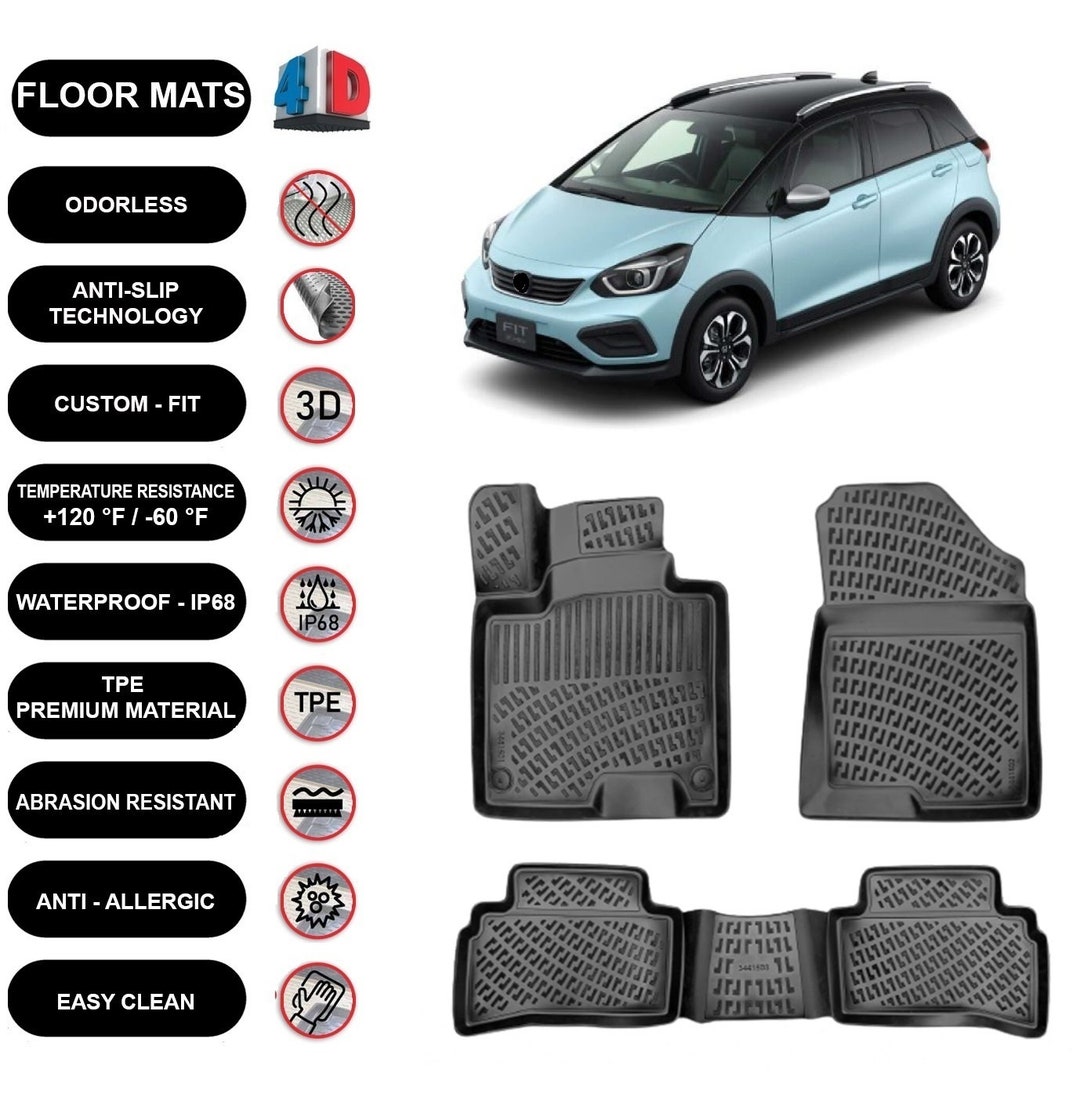 Buy Floor Mats Liner Fits Honda Jazz Crosstar 2020 2022 Waterproof