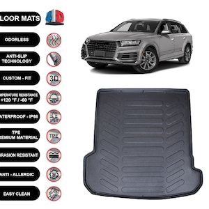 Cargo Liner Rear Trunk Floor Mat For Audi Q7 (2016-2022) 3D Boot Tray