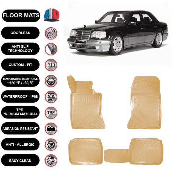 フロアマットライナー メルセデスベンツ Eクラス W124 (1986-1994 