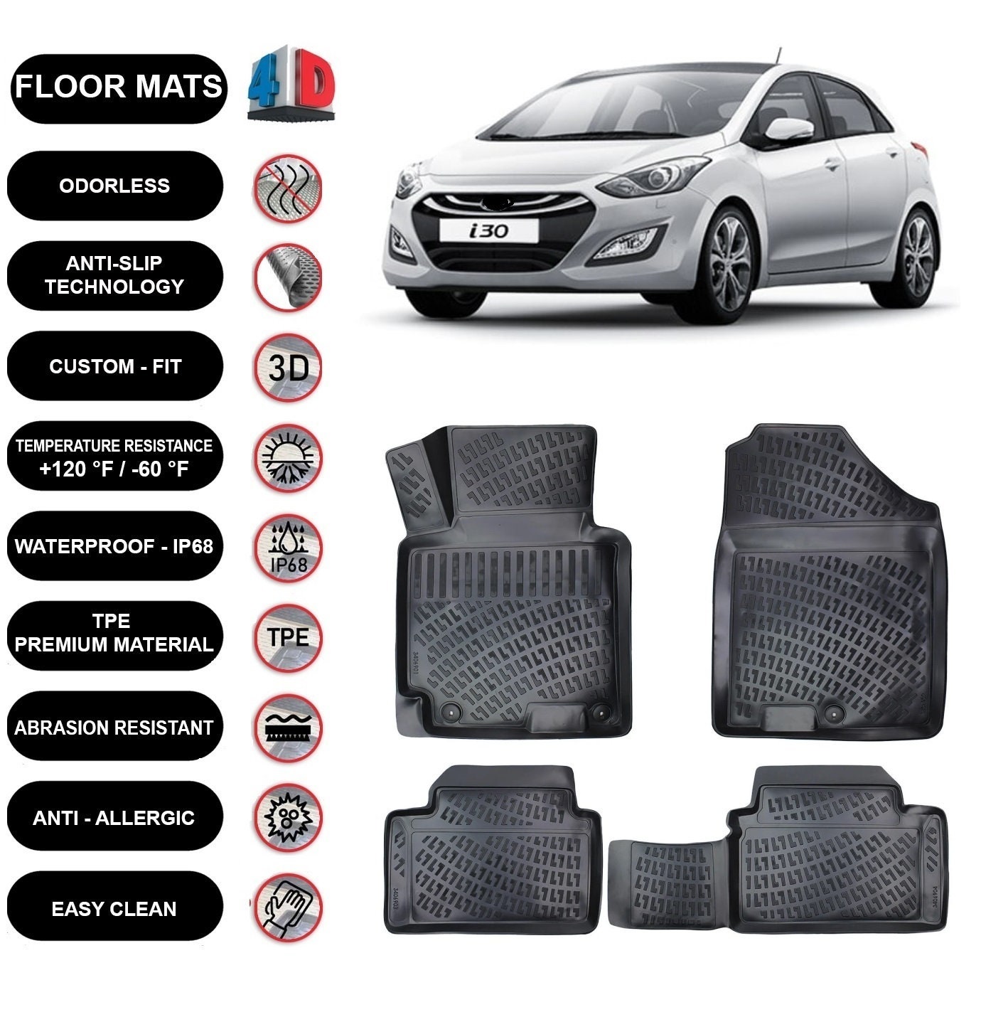 Hyundai i30 car mats discount