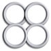 ATLAS 17 Inch White Wall Portawalls Tire Inserts - Set Of 4, Vintage Style, Universal Fit