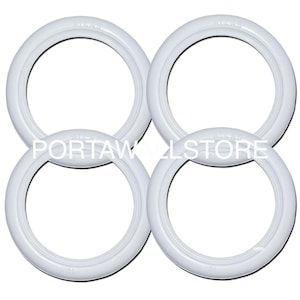 Atlas White walls 17&quot; Tyre 4 NEW! Add on insert Trim Set. Port-o-wall sidewall