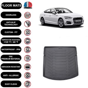 Cargo Liner Rear Trunk Floor Mat For Audi A5 (2016-2022) 3D Boot Tray