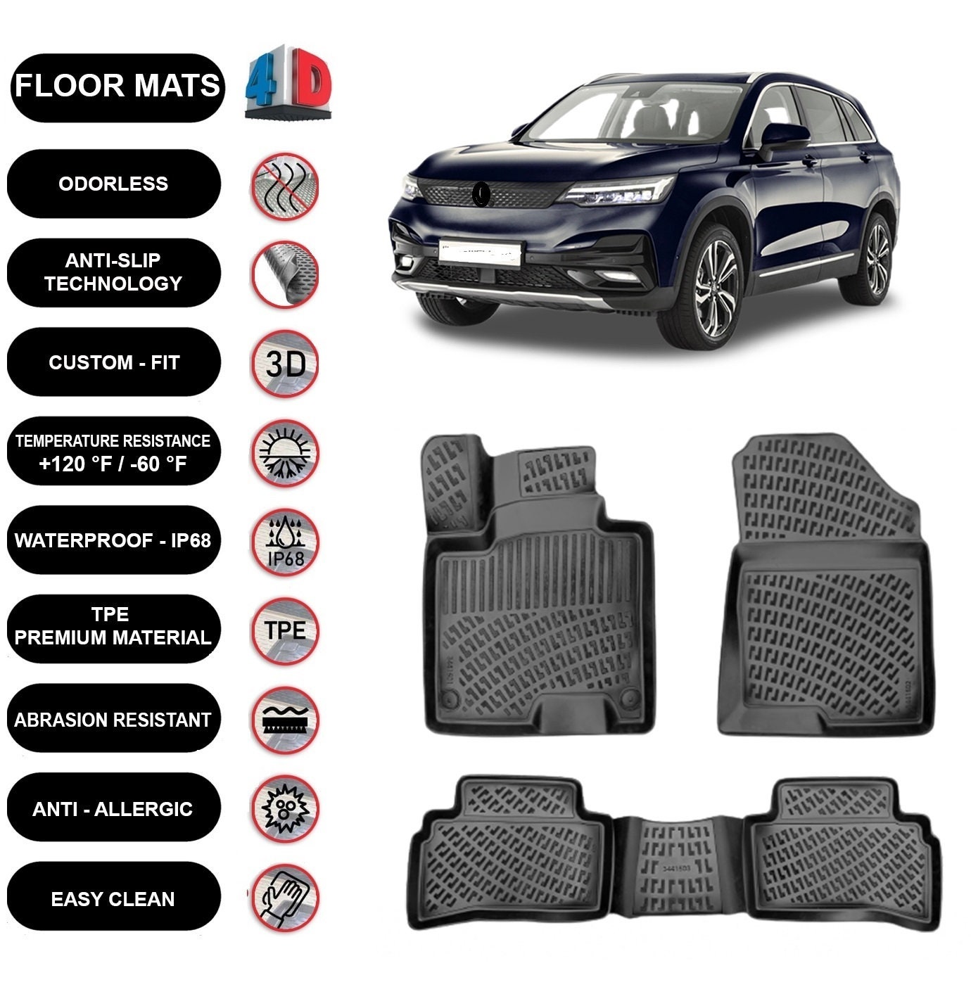 Vw atlas cross sport floor mats online