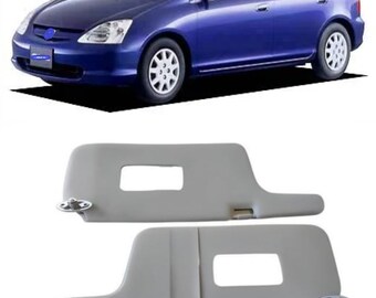 thumbnail interactive-video image 1 of Custom Made Sun Visor Covers For Honda Civic 1996-2020 – Solid Color Cotton (Pair) 1 of 5
