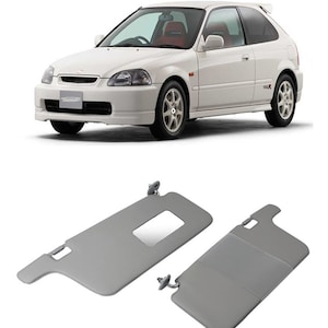 Fit Honda Civic (1996-2001) Sunvisor Set 2 Pieces Left And Right