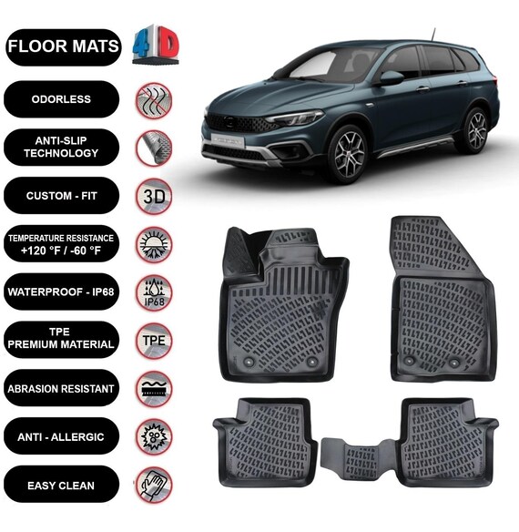 Fiat tipo car mats discount