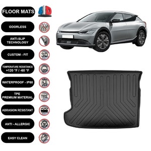 Cargo Liner Rear Trunk Floor Mat For Kia EV6 (2021-2023) 3D Boot Tray